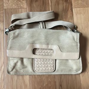 BCBGMaxazria Tan Crossbody Purse